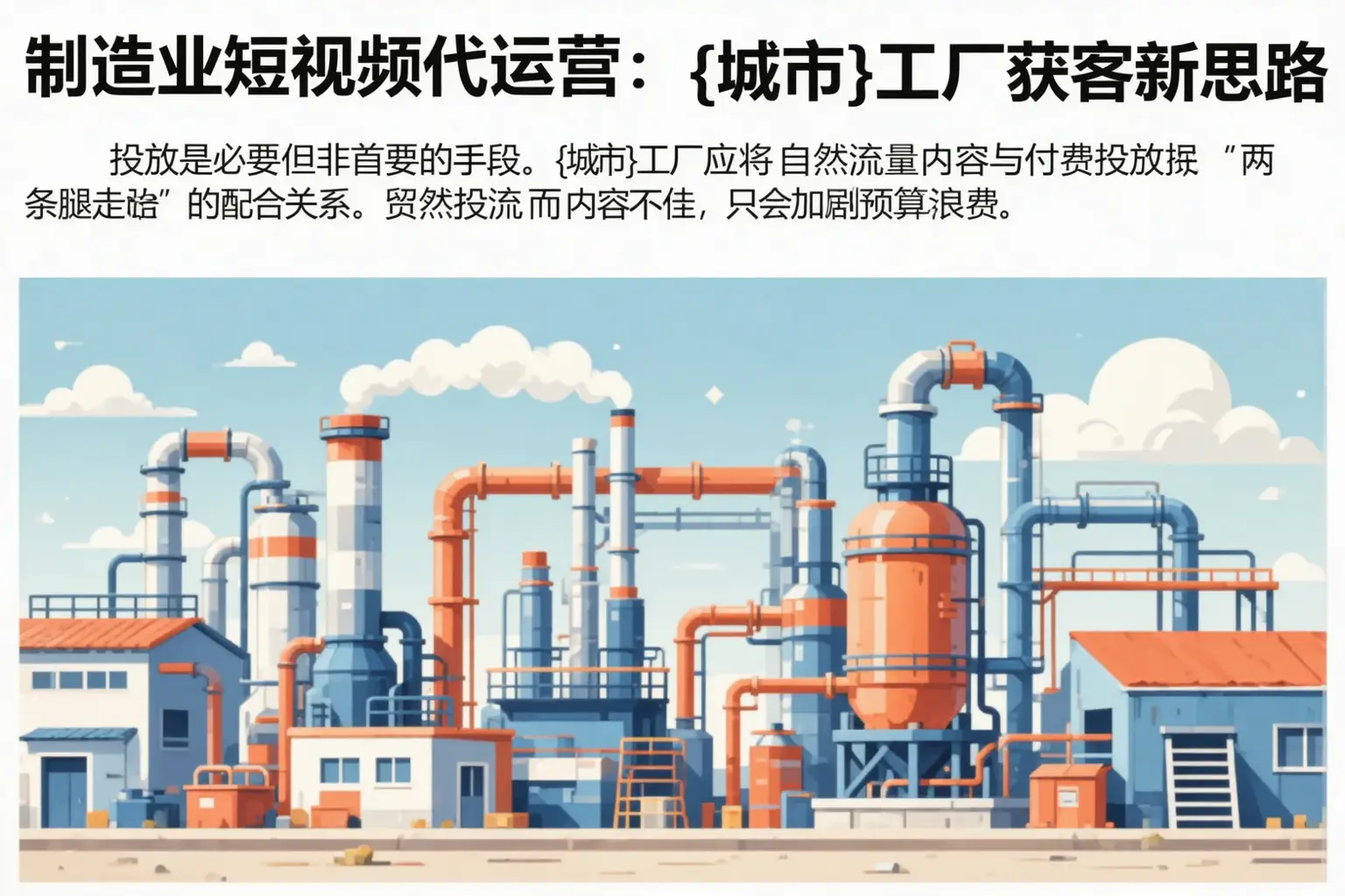 制造业短视频代运营：怀宁工厂获客新思路